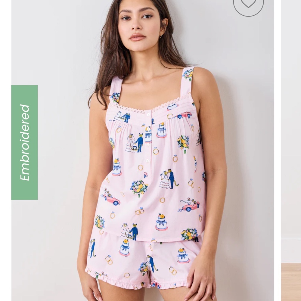 Printfresh Back to Bed Short Set in Happily Ever After